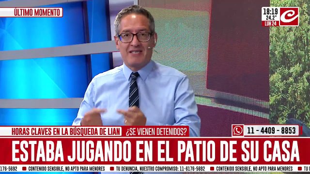 Desaparición de Lian: la hipótesis que maneja la justicia