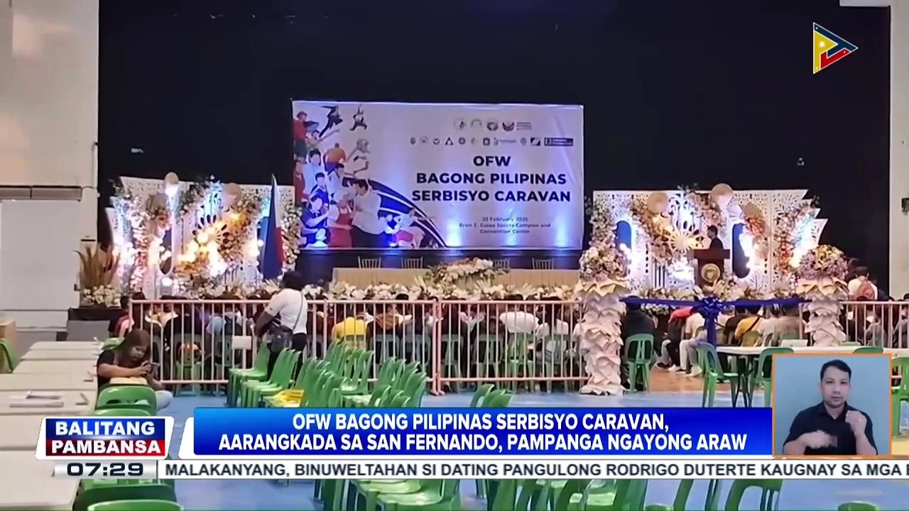 OFW Bagong Pilipinas Serbisyo Caravan, aarangkada sa San Fernando, Pampanga ngayong araw