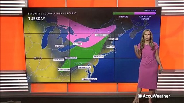Springlike temps in the Northeast precede quick-moving storm