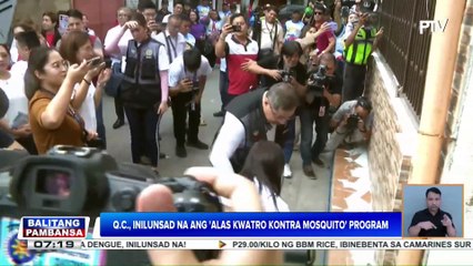Quezon City, inilunsad na ang 'Alas Kwatro Kontra Mosquito' Program