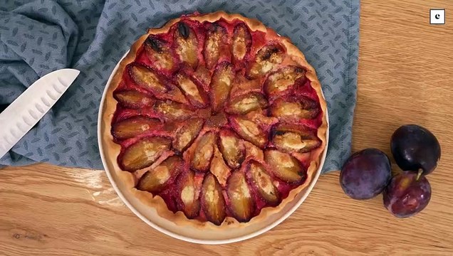 Tarte aux prunes à l'amande