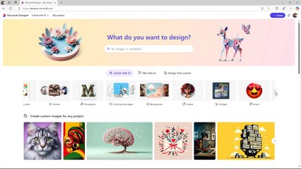 Microsoft Designer Section 2 Generating Designs