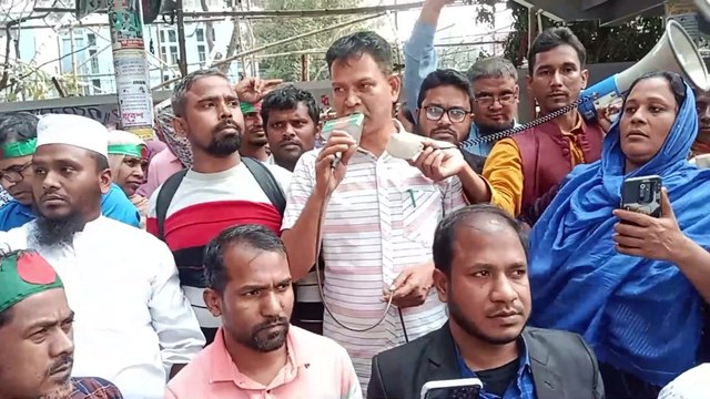 বেসরকারি প্রাথমিক বিদ্যারয় জাতীয়করণের দাবীতে জাতীয় প্রেসক্লাবের সামনে অবস্থান কর্মসূচি