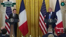 Trump Holds a Press Conference with Macron, discusses Ukraine war, Putin, and peacekeepers