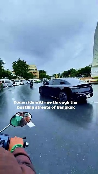 "Exploring Bangkok on two wheels! �🛵 Feel the breeze, dodge the traffic, and soak in the vibrant city vibes.