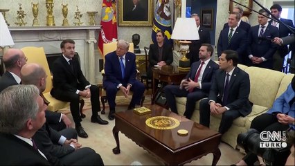 Trump ve Macron, Beyaz Saray'da bir araya geldi