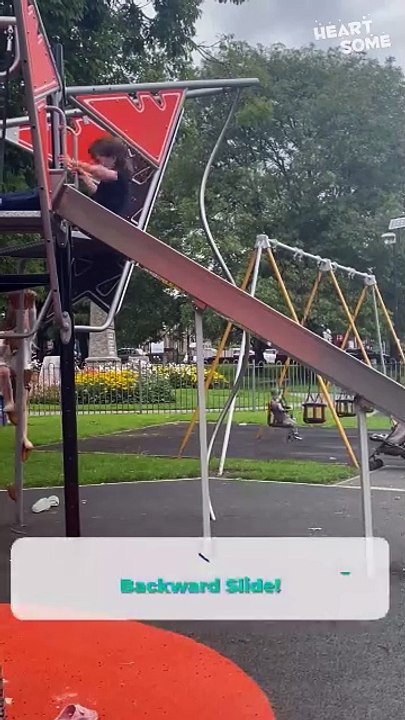 Kid’s Epic Battle with a Slide Ends Hilariously! 😂🎢