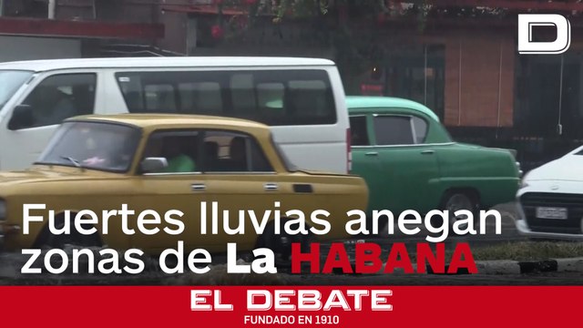Las intensas precipitaciones provocan anegaciones en varias zonas de La Habana