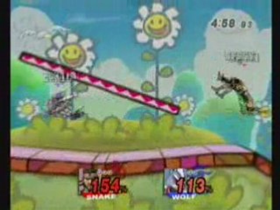 SSBB: Craig (Wolf) vs Spoon (Snake)