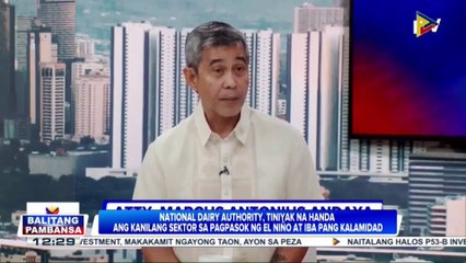 National Dairy Authority, tiniyak na handa ang kanilang sektor sa pagpasok ng El Niño at iba pang kalamidad