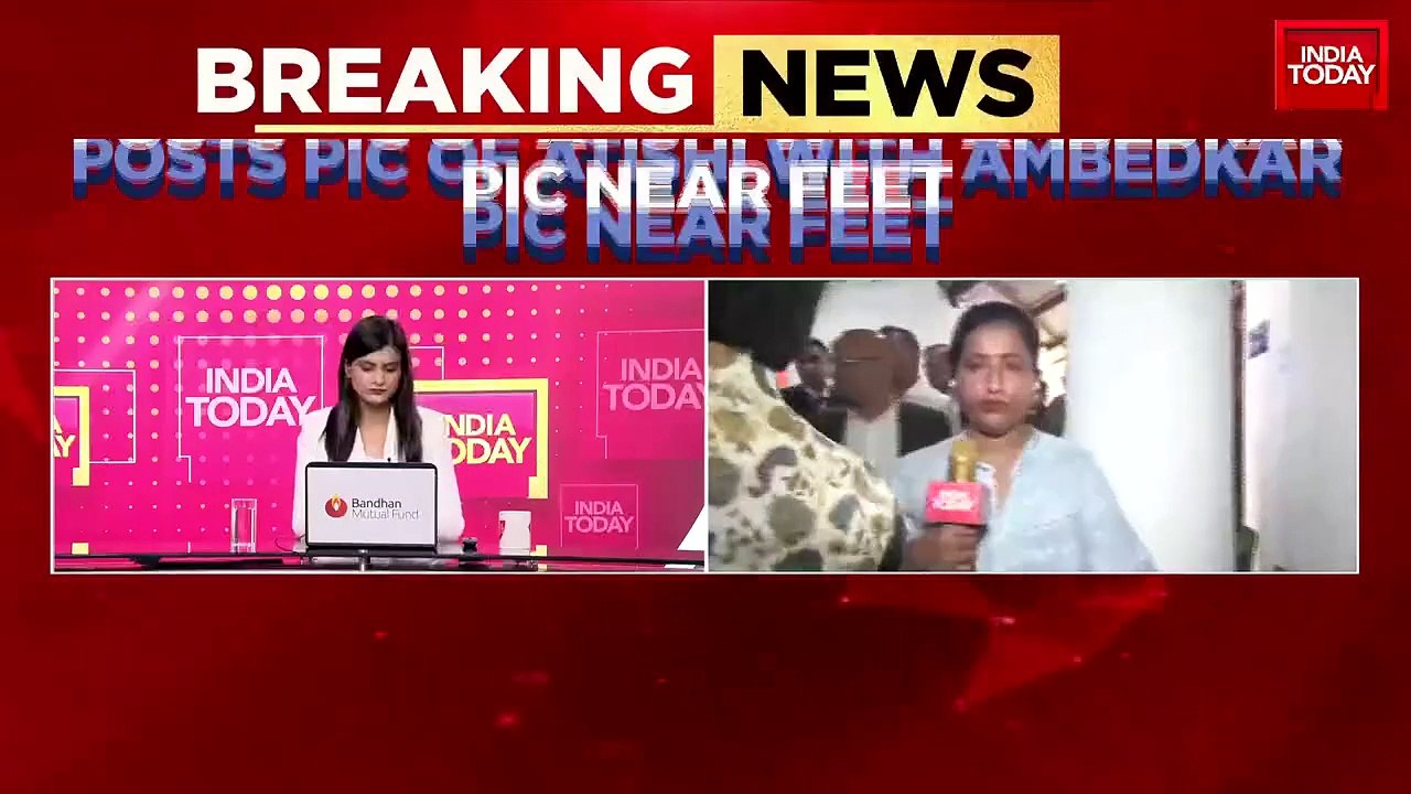 BJP accuses Atishi of disrespecting Ambedkar during protest