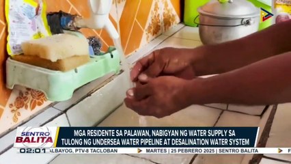 Mga residente sa Palawan, nabigyan ng water supply sa tulong ng undersea ...