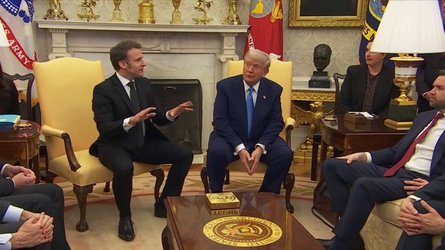 On paye 60% de l'effort total : Emmanuel Macron corrige Donald Trump sur l'aide européenne à l'Ukraine