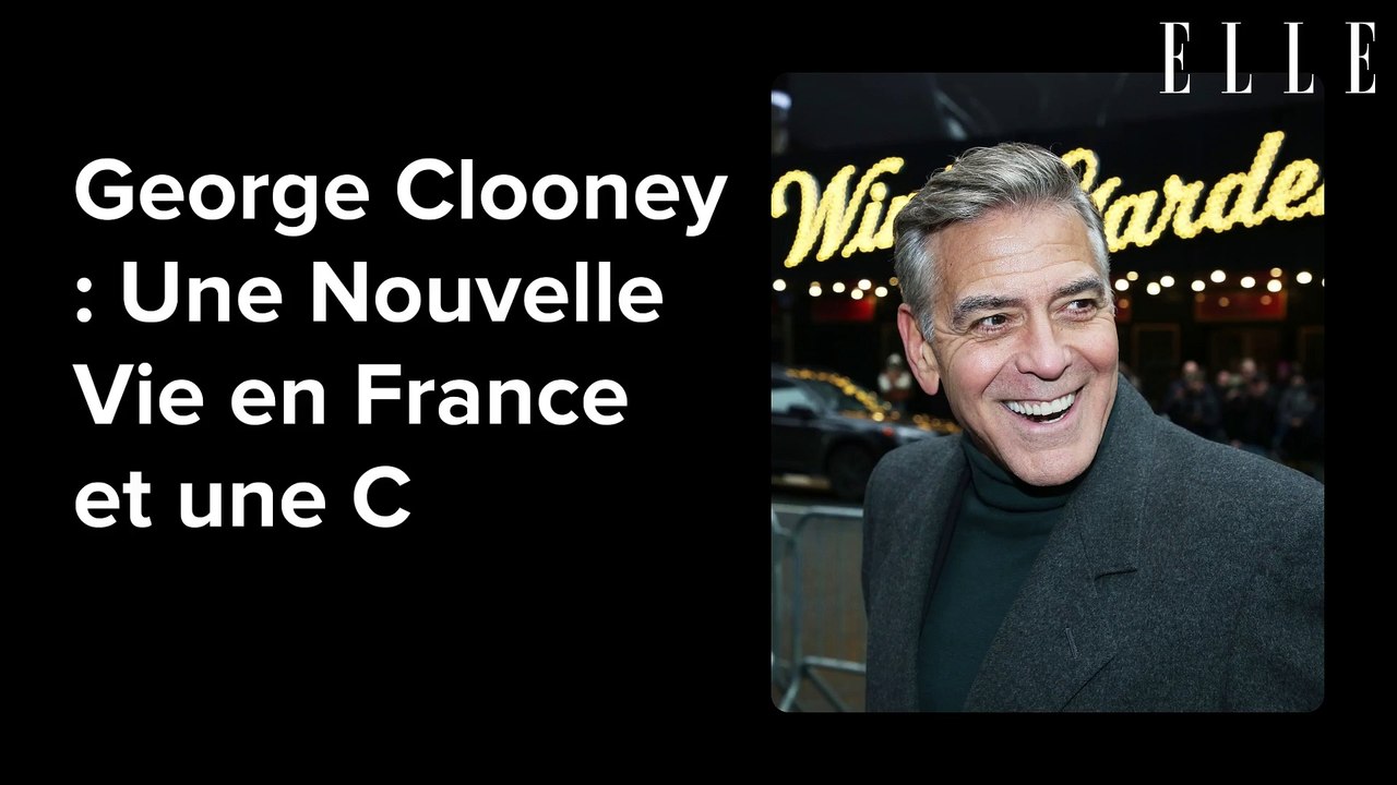 George Clooney évoque sa joie de vivre en France et de retrouver une forme d’« existence normale »
