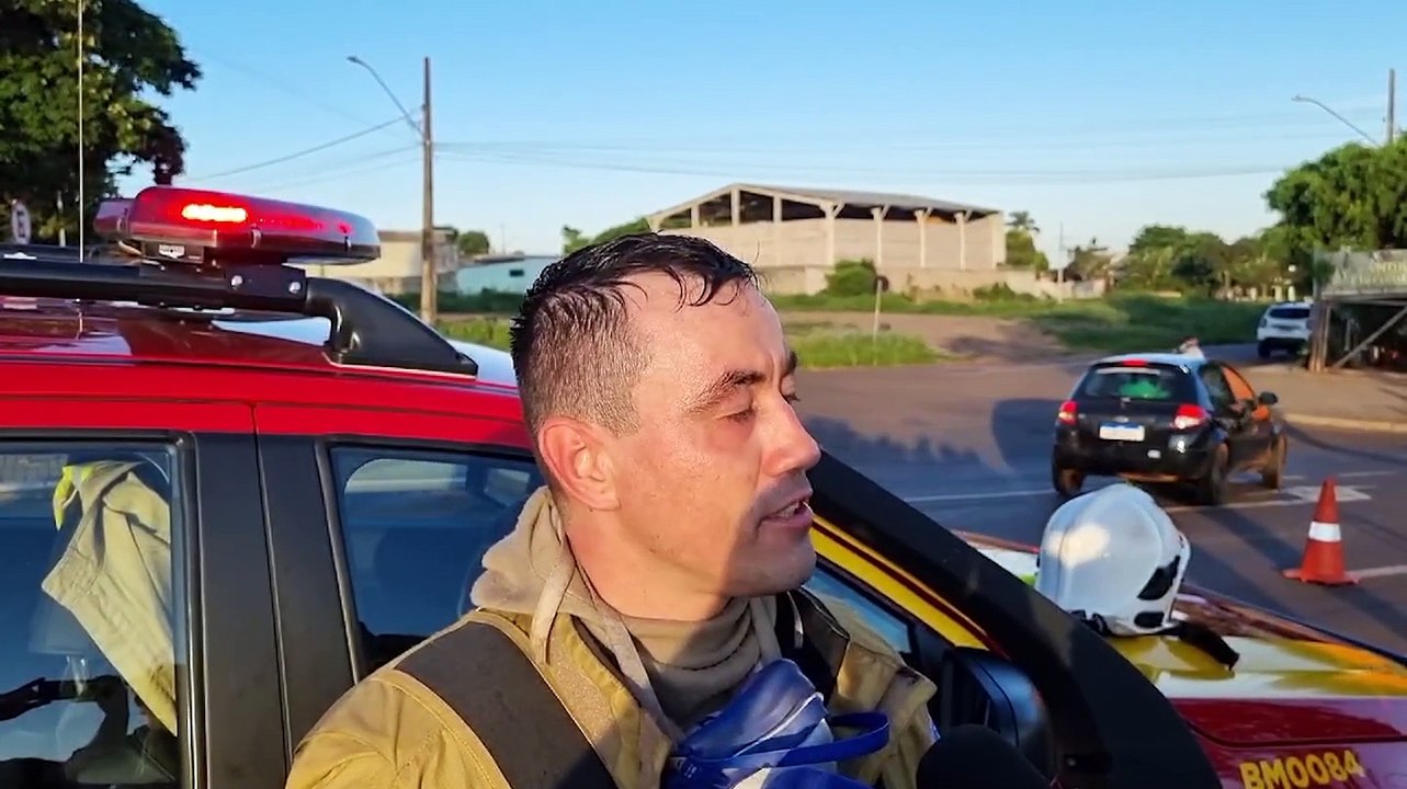 Tenente fala sobre combate ao incêndio no Detran e destaca rápida ação das equipes do Bombeiros
