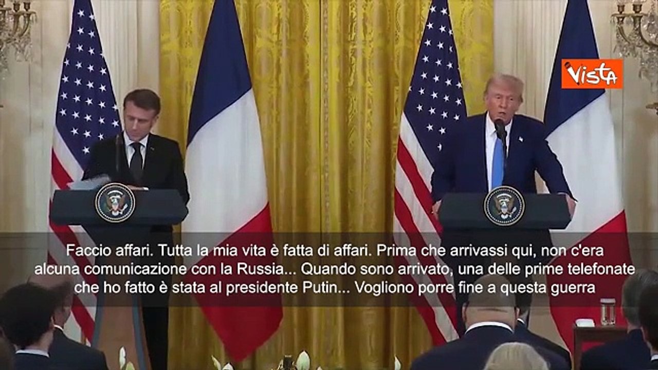 Trump: "Una delle prima telefonate l'ho fatta a Putin, voglio la fine di questa guerra"