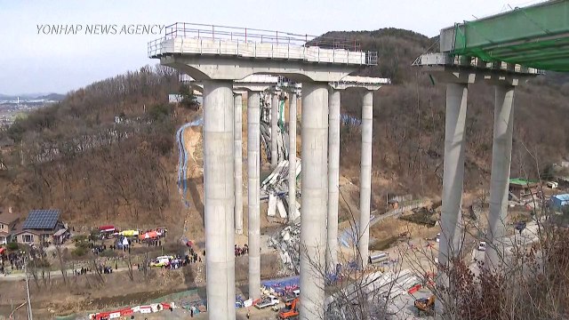 Cuatro muertos y seis heridos por colapso de un puente en Corea del Sur