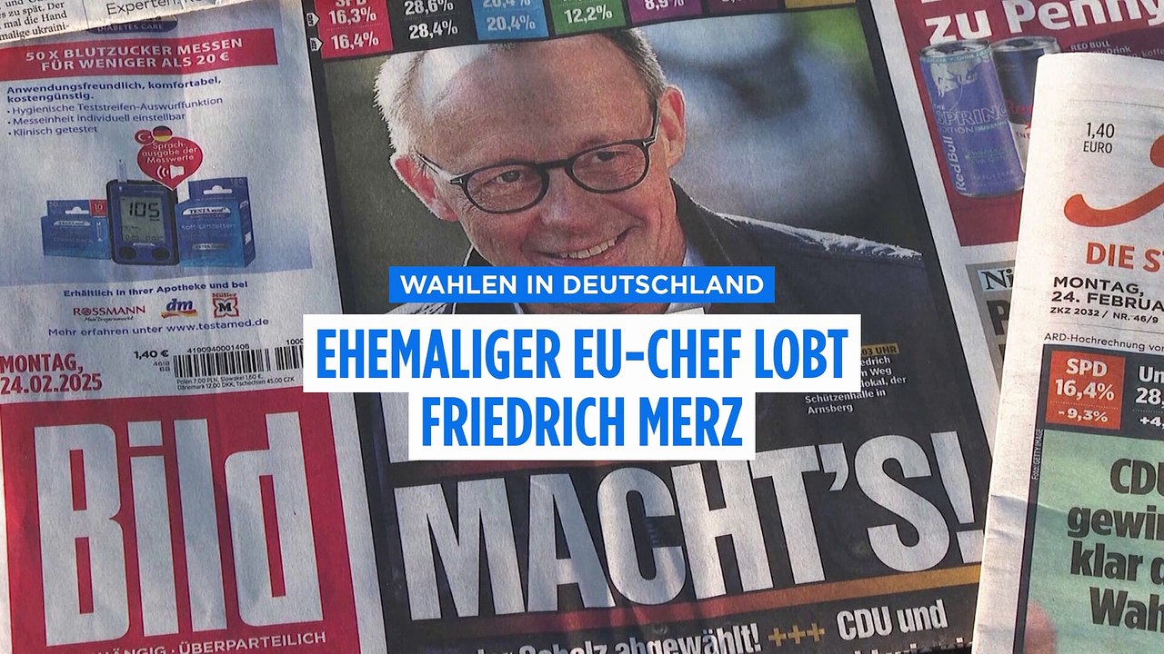 'Entschlossen und resolut': Das sagt der ehemalige EU-Chef Barroso zu Merz