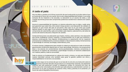 Oscar Medina “Me preocupa la carta de Luis Miguel De Camps | Hoy Mismo