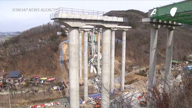 Cuatro muertos y seis heridos por colapso de un puente en Corea del Sur