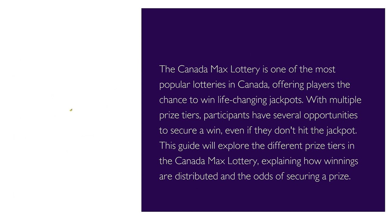 What Are the Various Canada Max Lottery Prize Tiers