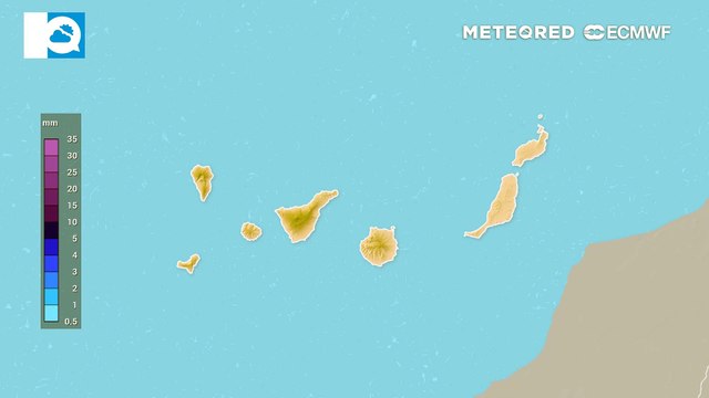 Este fin de semana una DANA dejará lluvias intensas en Canarias