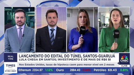 Presidente Lula participa do lançamento do túnel Santos-Guarujá; Rodrigo Loureiro comenta