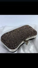 Elevate Your Style with the Black Stones Clutch! 🖤👜 Shop Now at Fashion Gardia!