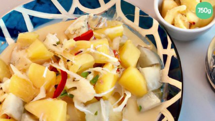 Salade de pommes de terre à la thaï et lait de coco