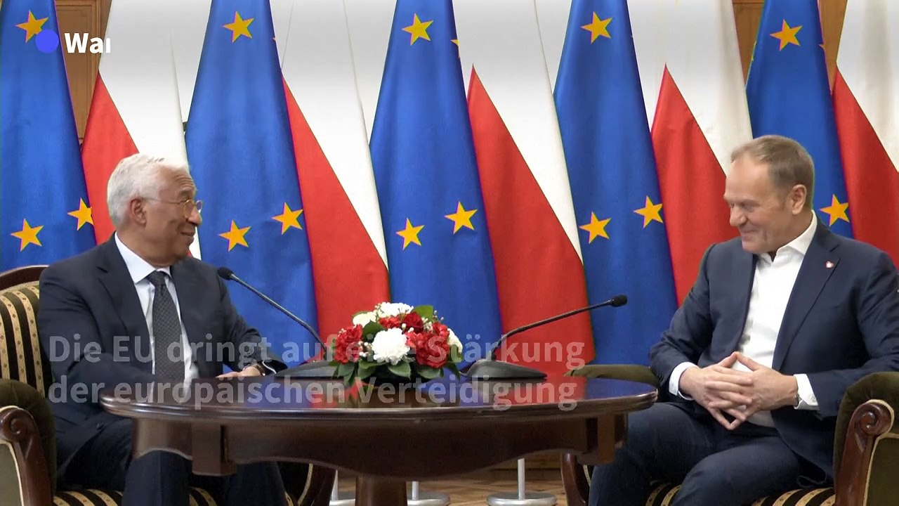 EU-Ratspräsident: 'Wir bauen das Europa der Verteidigung'