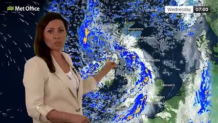 Met Office Tuesday Evening Weather Forecast 25/02/25