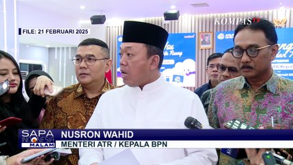 Nusron Wahid: 209 Sertifikat di Laut Tangerang Dibatalkan