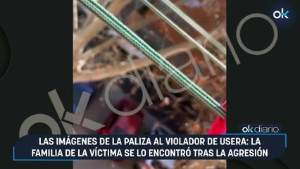 Las imágenes de la paliza al violador de Usera: la familia de la víctima se lo encontró tras la agresión