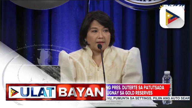 Malacañang, bumwelta kay dating Pres. Duterte sa patutsada nito kay PBBM kaugnay sa gold reserves