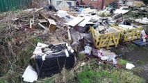 Rubbish dumped at Edinburgh Rd Chesterfield