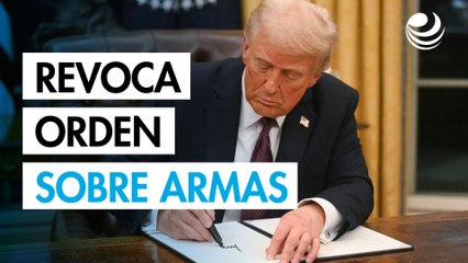 Trump revoca orden sobre venta de armas al extranjero