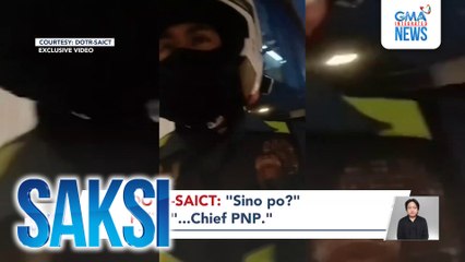Convoy na sakay umano ang hepe ng PNP, hinuli ng DOTr-SAICT matapos dumaan sa EDSA Busway | Saksi