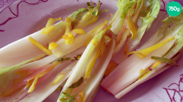 Endives verte à la fourme d'Ambert, salade