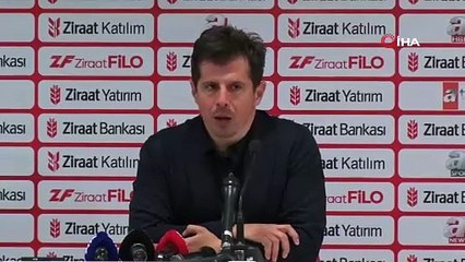 Emre Belözoğlu: "Hedefimiz ligde kendimizi rahat pozisyona getirmek"