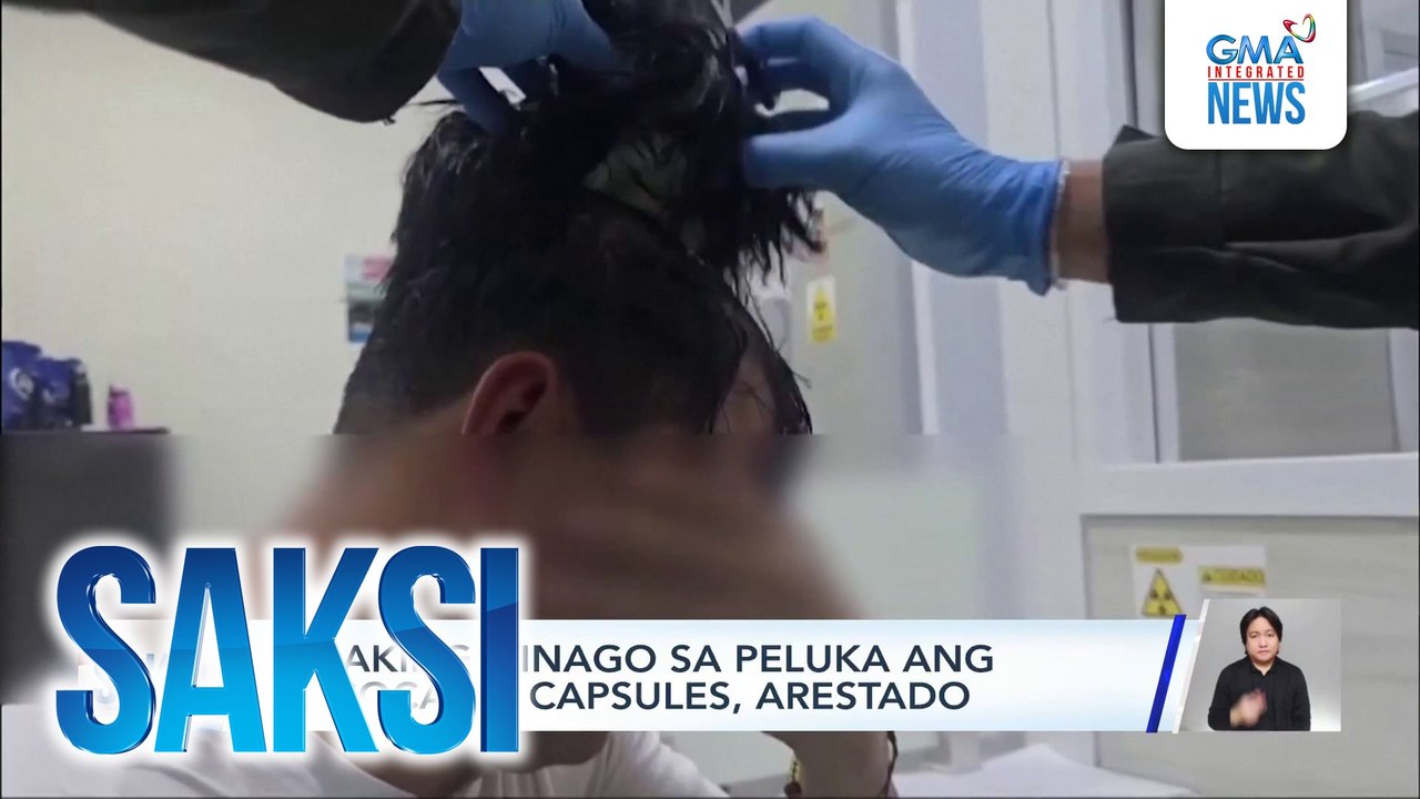 Lalaking itinago sa peluka ang 19 cocaine capsules, arestado | Saksi