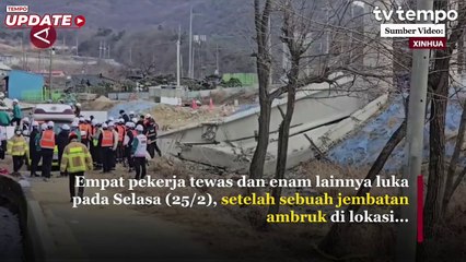 Jembatan Ambruk di Korea Selatan, Tewaskan 4 Pekerja dan 6 Terluka