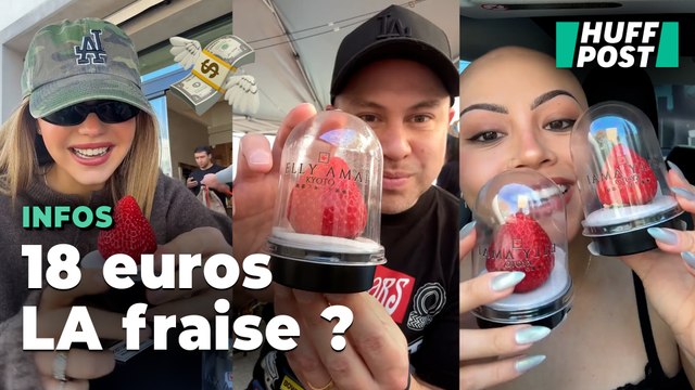 Ces grosses fraises coûtent 18 euros l’unité, et les influenceurs américains en raffolent