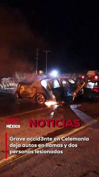 Un fuerte accidente se registró en la Carretera 30, cerca de Celemania, cuando dos vehículos colisionaron violentamente