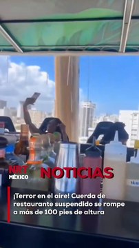¡Momentos de pánico en el aire! Uno de los cables que sostiene el restaurante flotante ‘FlyDining Puerto Rico’ se rompió a más de 100 pies de altura, causando terror entre los comensales.