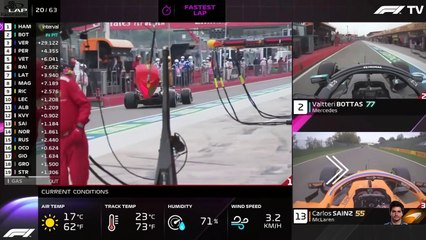 F1 2020_Manche 13_Emirates Gran Premio dell'Emilia Romagna_Course-Pit lane channel (en français - Canal+ - France) [RaceFan96]