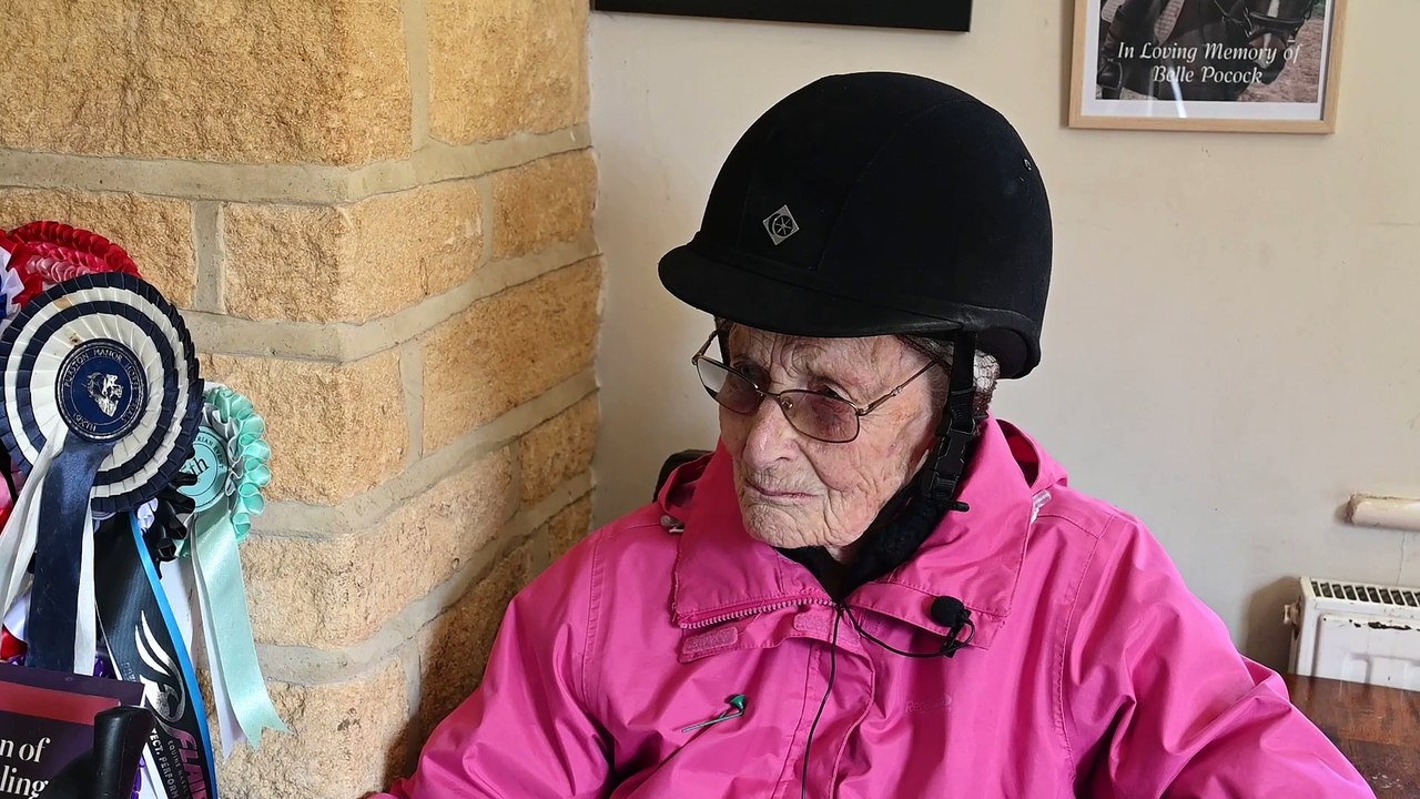 Woman who started horse riding before she could walk still in the saddle aged 100