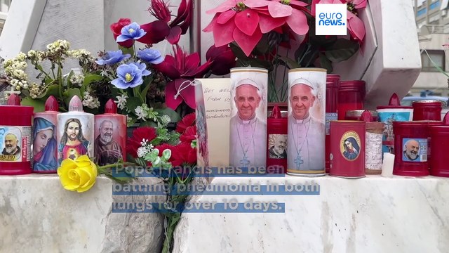 Vatican business continues as ailing Pope Francis holds work meeting in hospital