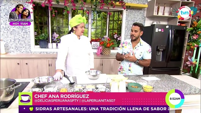 La chef Ana Rodríguez nos preparó un ceviche de conchas negras y una deliciosa sopa de mariscos