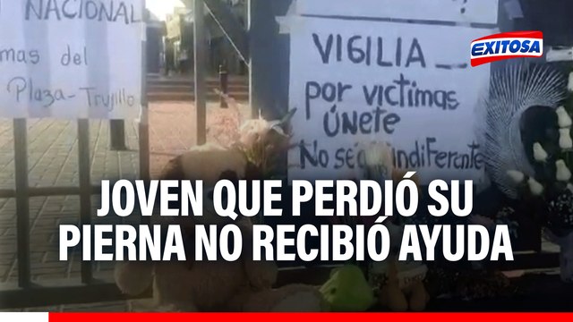 Real Plaza de Trujillo: Joven que perdió su pierna por colapso del techo no recibió apoyo del centro comercial