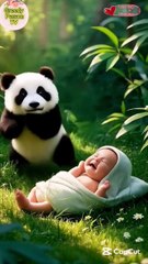 Panda saves the children